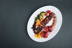 Tofu und Früchte Welttage
