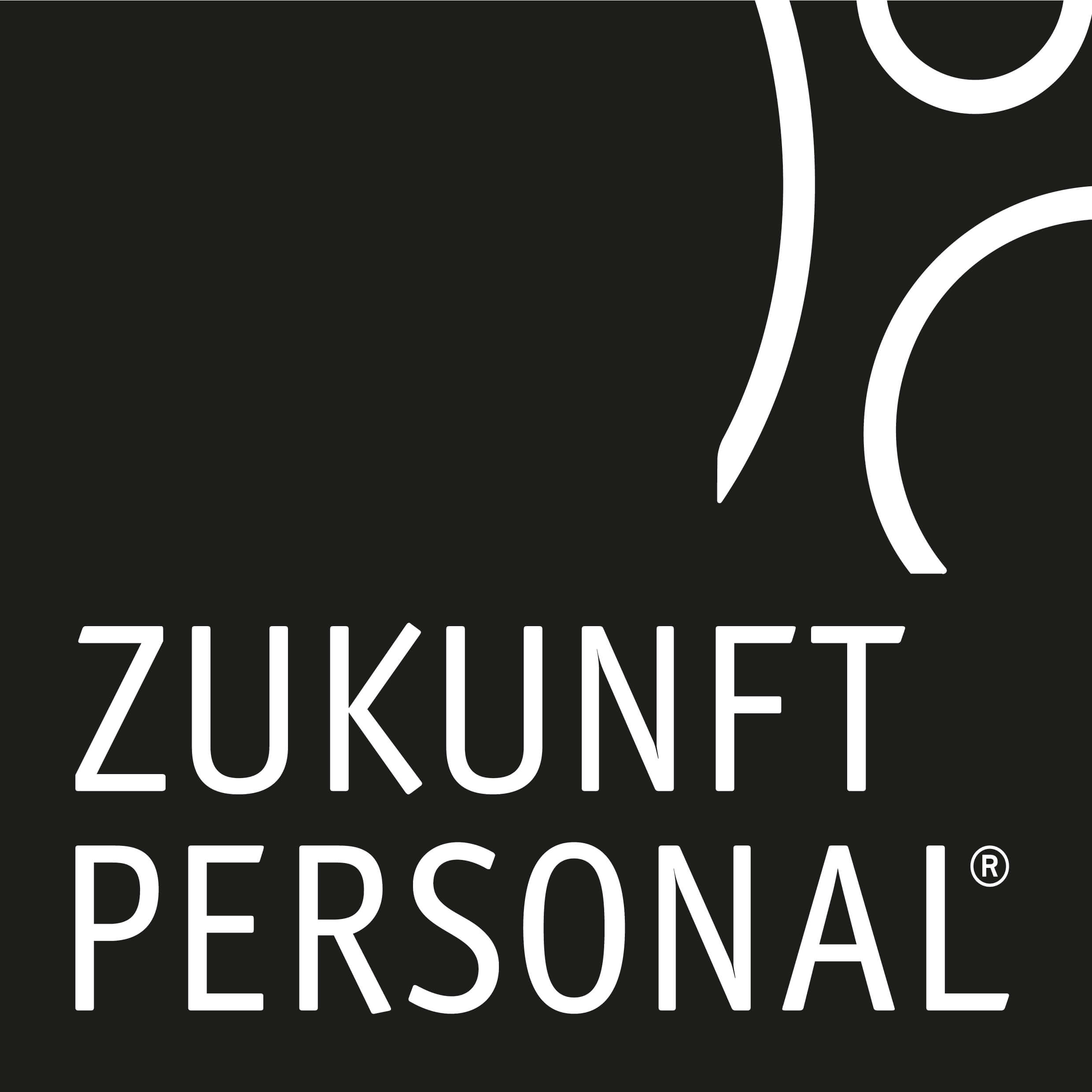 Werbegrafik zur Zukunft Personal Europe 2025: Slogan ‚Keine Kompromisse – Innovationen für die HR-Branche‘, ergänzt um Schlagworte ‚integriert, automatisiert, zukunftssicher‘. Logos der Partnerunternehmen compleet, index, zenjob und MONA AI. Farbverlauf in Lila, Orange und Blau.