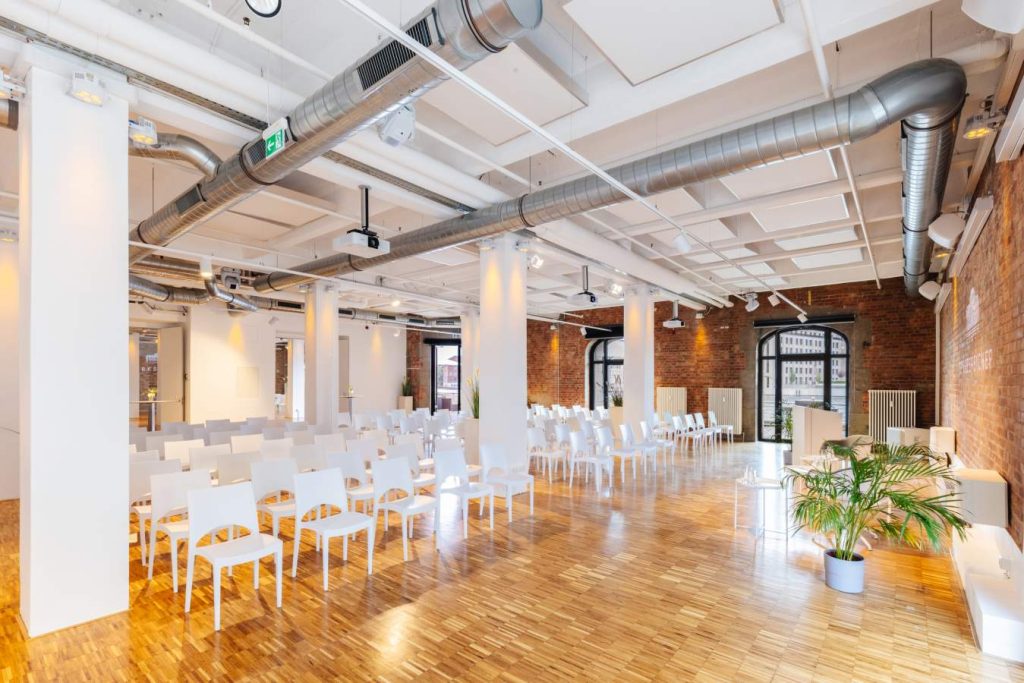 Raum in der Berliner Eventlocation Spreespeicher